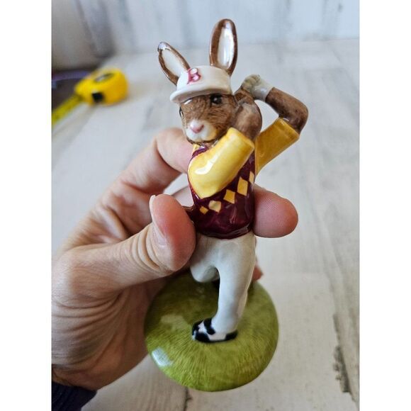 Royal Doulton golfer bunnykins DB255 2001 bunny figurine statue - Picture 6 of 8